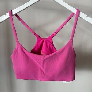 NWT Lululemon Wunder Train Strappy Racer Bra A/B Hot Pink, Size 12